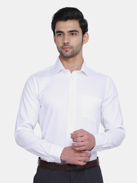 

Blackberrys Men Slim Fit Cotton Formal Shirt, White