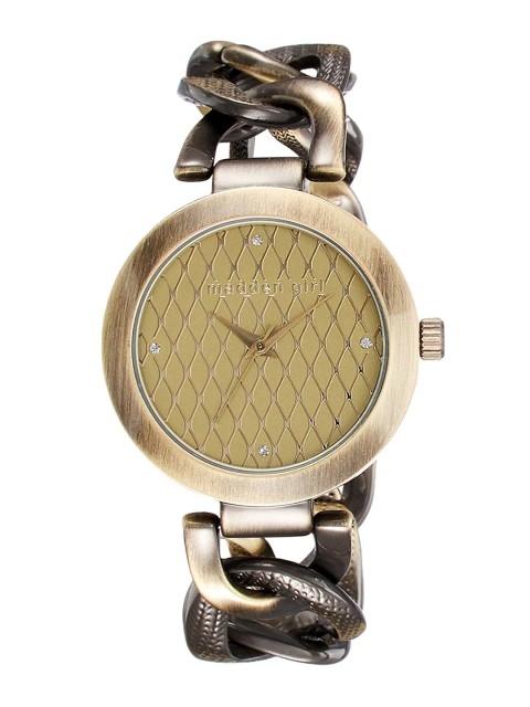 

Madden Girl Women Beige Analogue Watch SMGW013AS