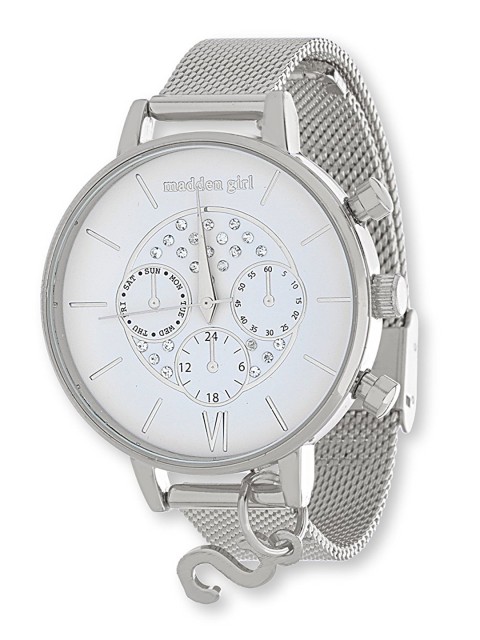 

Madden Girl Women White Analogue Watch SMGW023