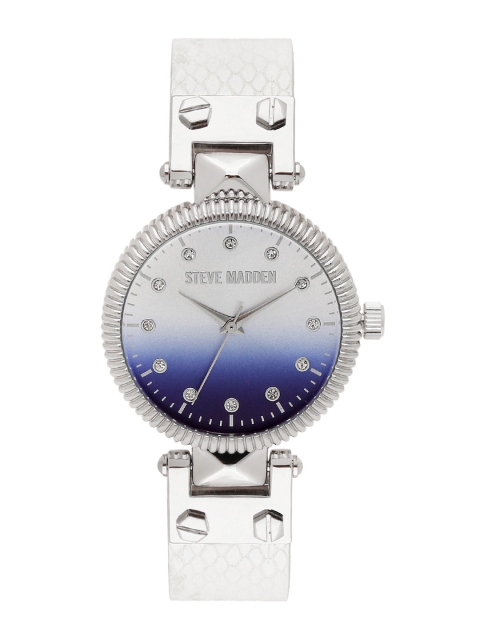 

Steve Madden Women Blue & Silver-Toned Analogue Watch SMW003M1
