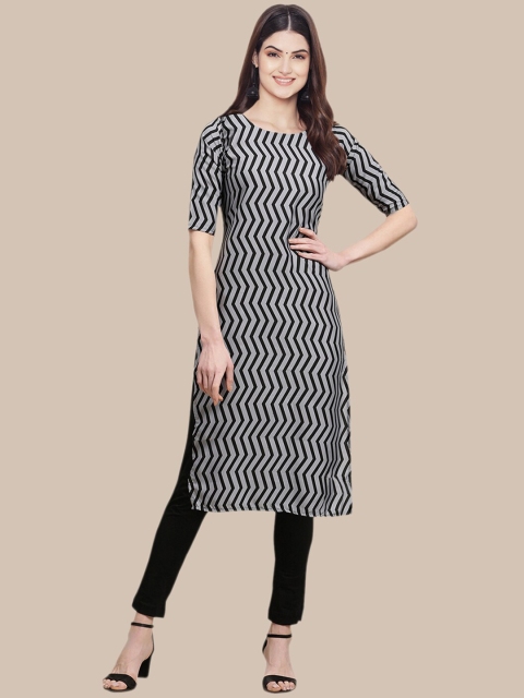 

Ethnic basket Women Multicoloured Summer Sheers Crepe Kurta, Multi