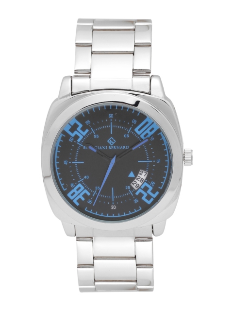 

Giani Bernard Men Black & Blue Analogue Watch GBM-01E