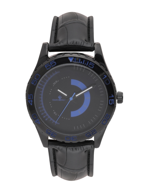 

Giani Bernard Men Black Analogue Watch GBM-02I