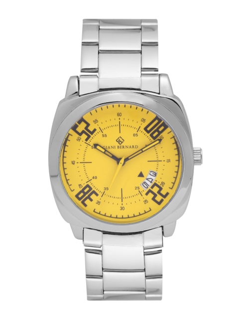 

Giani Bernard Men Yellow Analogue Watch GBM-01I