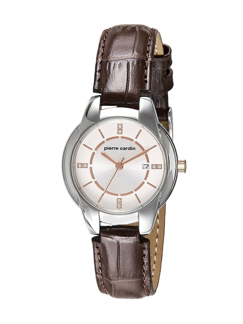 

pierre cardin Women Silver-Toned Analogue Watch PC107942F03