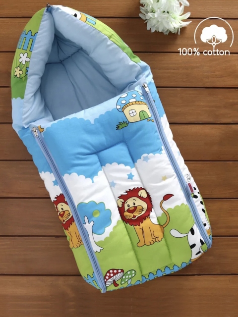

Moms Home Baby Printed Sleeping Bag, Blue