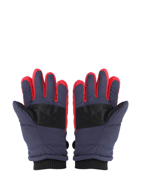 

FabSeasons Unisex Kids Navy Solid Gloves, Navy blue