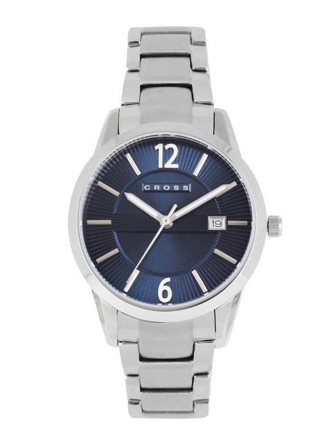 

Cross Men Navy Textured Analogue Watch CR8028, Navy blue