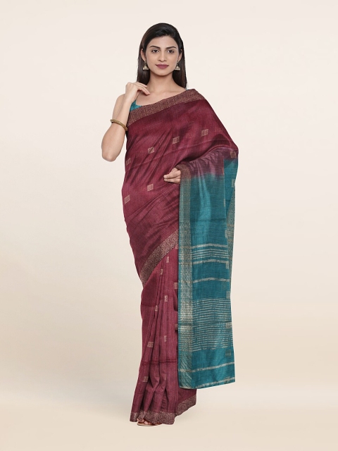 

Pothys Zari Jute Cotton Saree, Mauve