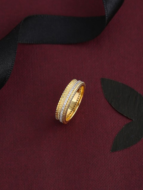 

Tistabene Gold-Plated Stone Studded Finger Ring