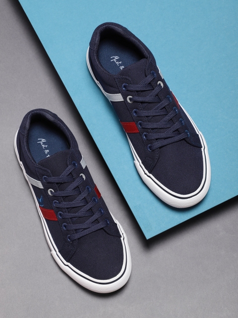 

Mast & Harbour Men Navy Blue Sneakers