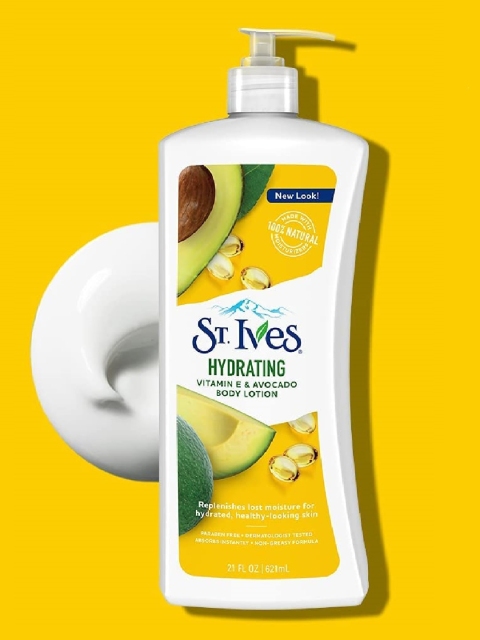 

St. Ives Vitamin E & Avocado Hydrating Body Lotion 621ml, Yellow