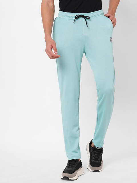 

FiTZ Men Solid Slim Fit French Terry Knit Track Pants, Blue