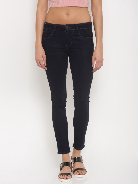 

Code 61 Women Blue Jeggings Fit Mid-Rise Clean Look Stretchable Jeans