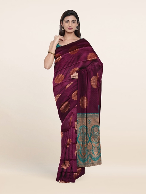 

Pothys Ethnic Motifs Zari Saree, Violet