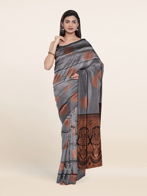 

Pothys Ethnic Motifs Zari Saree, Grey
