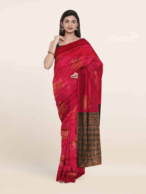

Pothys Woven Design Zari Saree, Pink