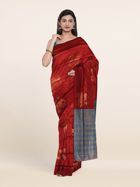 

Pothys Woven Design Saree, Red