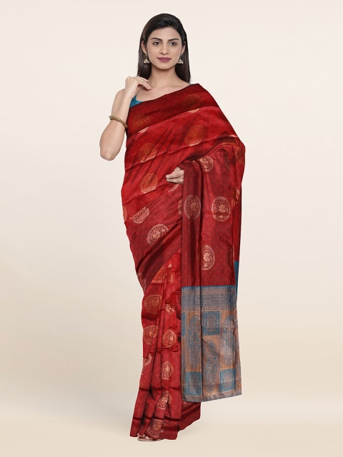 

Pothys Woven Design Saree, Red
