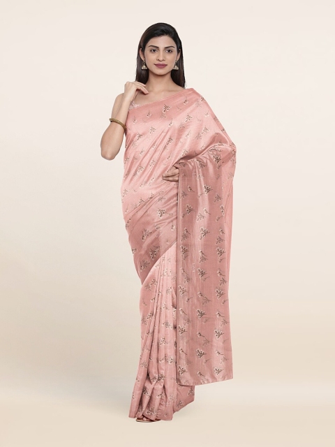 

Pothys Floral Printed Saree, Pink