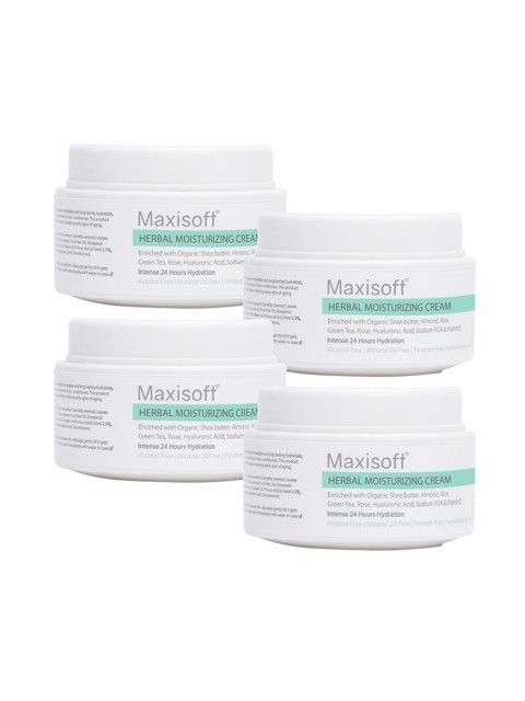 

Maxisoft Set Of 4 Herbal Moisturizing Cream 50 g, White