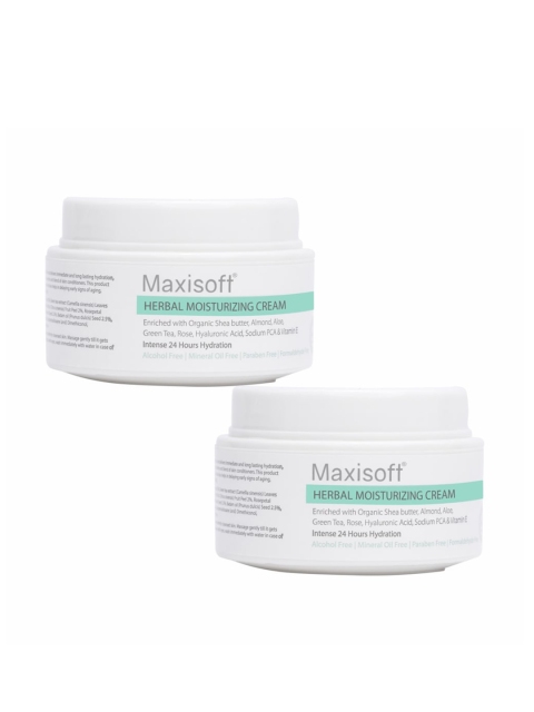 

Maxisoft Set Of 2 Herbal Moisturizing Cream 50 gm, White