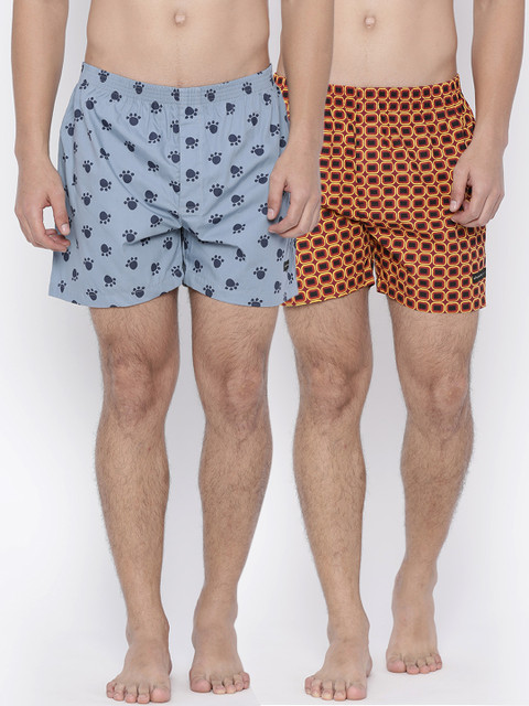 

Chromozome Pack of 2 Printed Boxers IT15, Blue