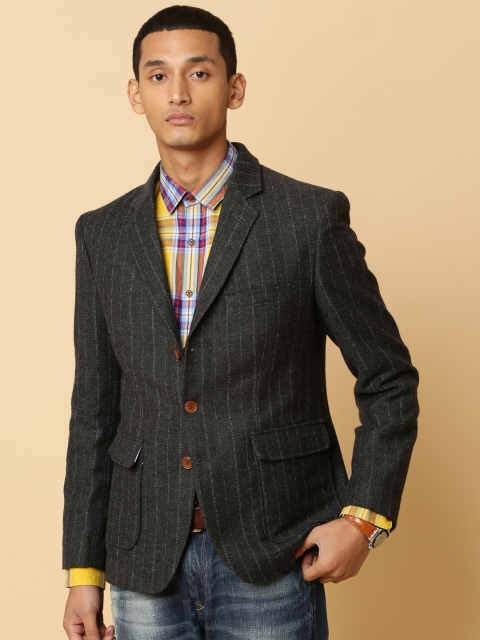 

Mr Bowerbird Charcoal Grey Tailored Fit Travel Friendly Tweed Casual Blazer