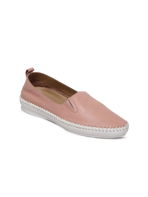 

Kenneth Cole Women Pink Solid Leather Flat Shoes