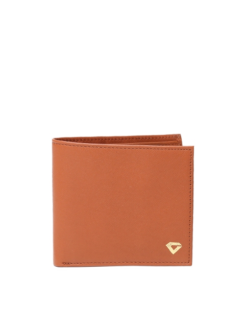 

INVICTUS Men Tan Brown Solid Two Fold Leather Wallet