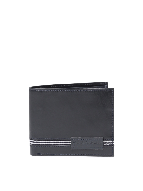 

Mast & Harbour Men Navy Blue Solid Two Fold Wallet
