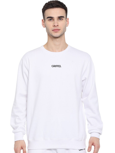 

GRIFFEL Men Pullover Sweatshirt, White