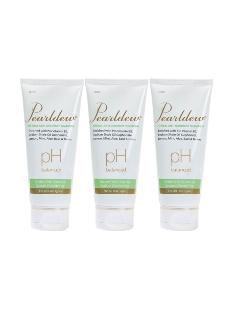 

Pearldew Set Of 3 Herbal Anti-Dandruff Shampoo, Na