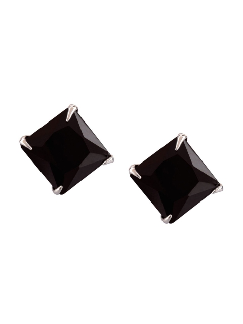 

Efulgenz Women Square Studs Earrings, Black