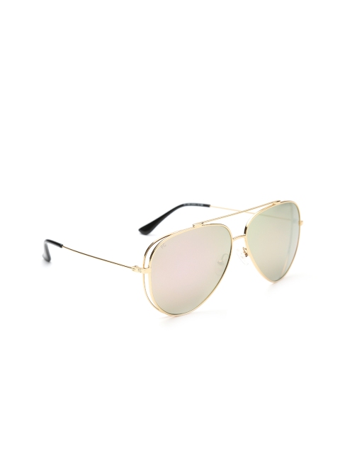 

French Connection Men Aviator Sunglasses 7381 C5 S, Gold