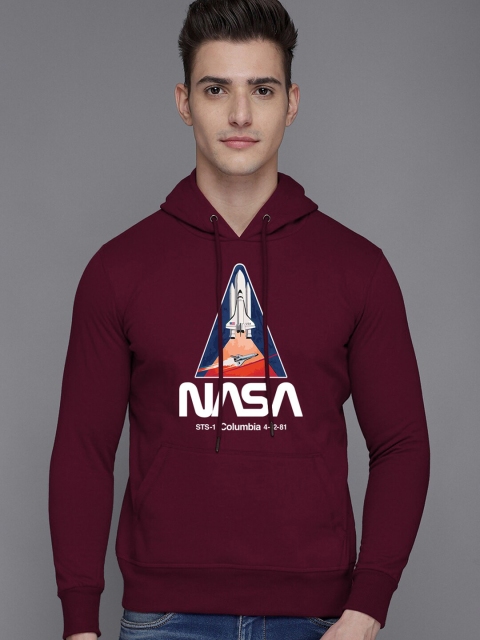 

Free Authority Men Printed Hooded Sweatshirt, Red