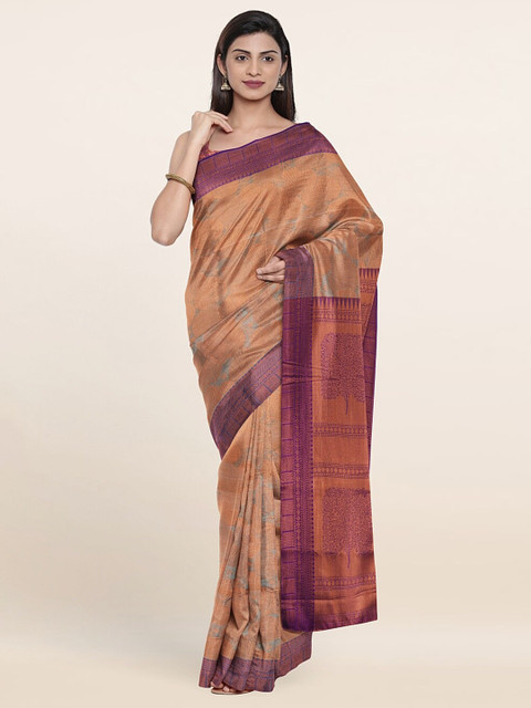 

Pothys Grey & Violet Woven Design Zari Art Silk Saree