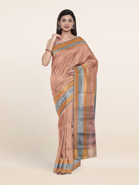 

Pothys Copper-Toned Woven Design Art Silk Saree