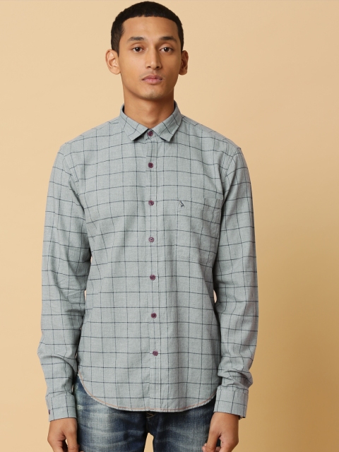 

Mr Bowerbird Men Grey Tailored Fit No Brainer Melange Favorite Shirt