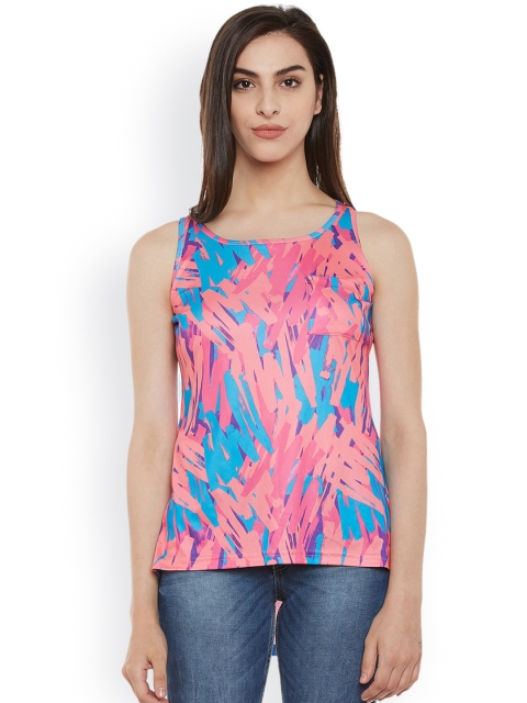 

Clovia Women Pink Printed Tank Top