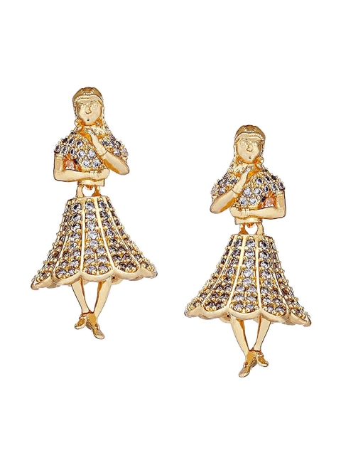 

Mallepula Gold-Plated Buttabomma Drop Earrings