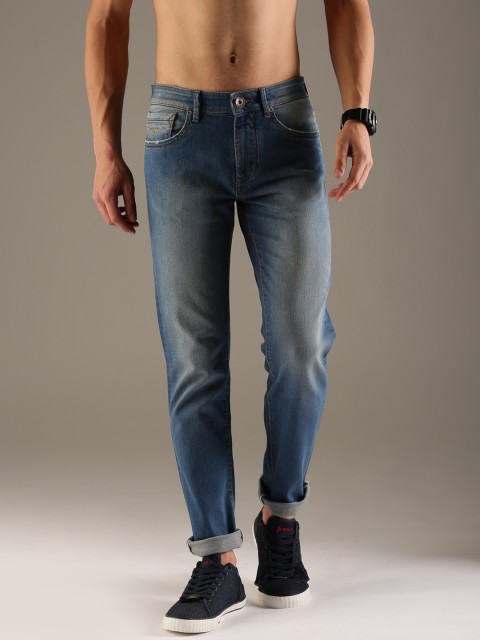 

Flying Machine Men Blue Prince Slim Fit Mid-Rise Clean Look Stretchable Jeans