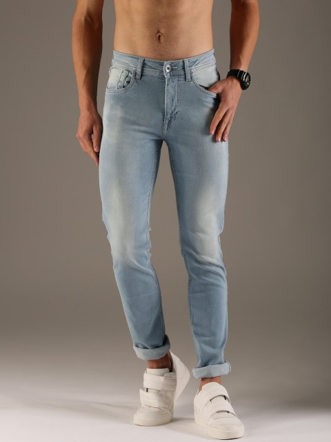 

Flying Machine Men Blue Micheal Slim Fit Mid-Rise Clean Look Stretchable Jeans