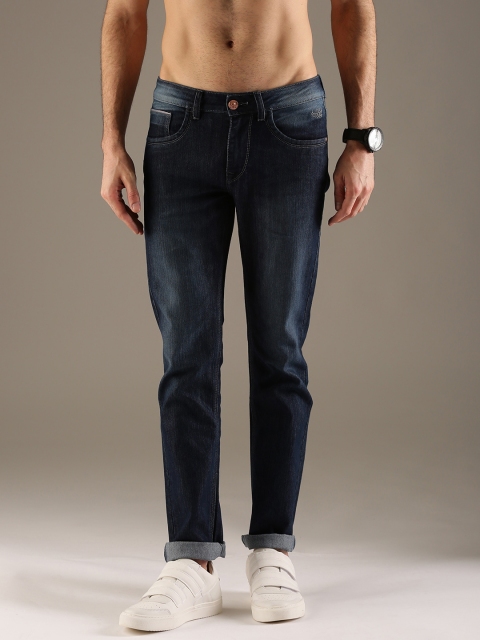 

Flying Machine Men Blue Michael Slim Fit Mid-Rise Clean Look Stretchable Jeans