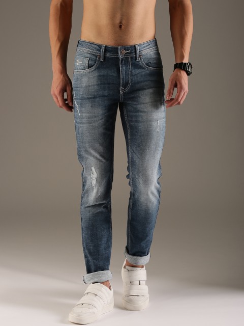 

Flying Machine Men Blue Skinny Jackson Fit Mid-Rise Stretchable Jeans