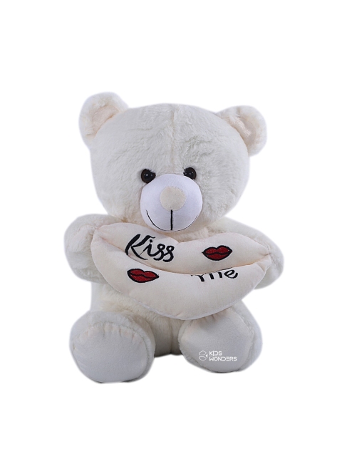 

KIDS WONDERS Kids Solid Teddy Bear Soft Toys, Cream