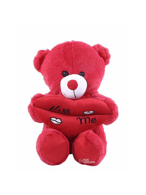 

KIDS WONDERS Kids Teddy Kiss Me Soft Toys, Red