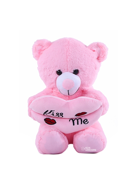 

KIDS WONDERS Kiss Me Printed Teddy Soft Toy, Pink