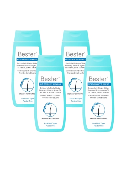 

Bester Set Of 4 Anti-Dandruff Shampoo, Na