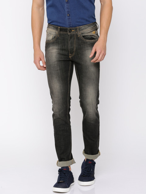

Flying Machine Men Black Jackson Skinny Fit Mid-Rise Clean Look Stretchable Jeans